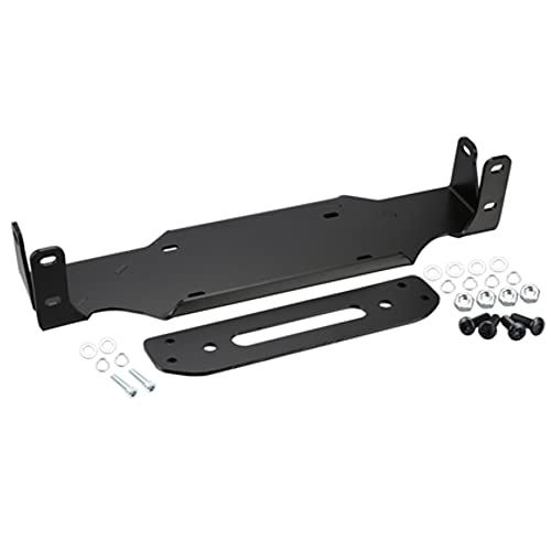 Bulldog Winch 20353- Jeep JL Winch Mount 18-Pres Wrangler JL W/Oe Steel Winch Mount Bumper,Black