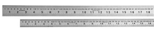 Isomars Steel Scale Set of 2-12 & 24 Inches, Stainless Steel
