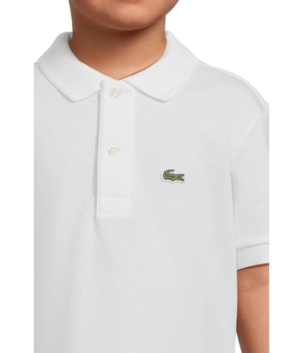 Image of Lacoste, Boys, Petit Pique Polo (Little Kid), Blanc, 6 Little Kid