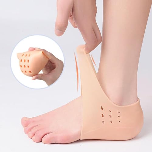 Image of 4cm Height Increasing Silicone Insoles Shoes Hidden Heel Extension (Skin)