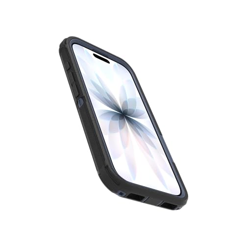 Image of OtterBox iPhone 17 (Only) - Defender Series Case - Black Shadow (Black & Blue) - Snaps on MagSafe - Tough - Rugged & Durable