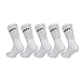 Caterpillar Performance Socks 5 Paia di calze da uomo, filati di eccellente qualità di cotone, soletta e collo del piede in spugna, punta e tallone rinforzati (Bianco, 43-46)
