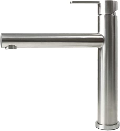 Mizzo Stori Grifo de Cocina - Canilla de Fregadero Acero Inoxidable Cepillado - Giratorio de 360 grados - Caño Pivotante - 5 años de garantía griferías - satisfecho o reembolsado Cover