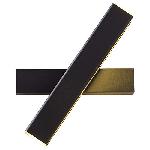 Applique murale LED moderne de chevet liseuse noire orientable pour couloir et allée