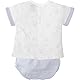 BABIDU Uni Baby Conjunto para Bebé Niño Con Camiseta de Manga Corta Estampada Y Ranita Lisa A Juego Set, Camel, 0 Monate