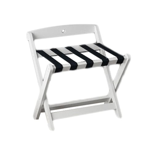 Porte-bagages pliable gain de place avec dossier support de valise 60kg - 2