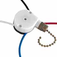 Ceiling Fan Switch 3 Speed 4 wire, With 4 Pre-Installed