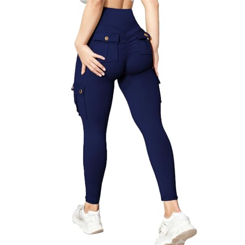 Pantalon de yoga basique couleur unie anti-frottement femme