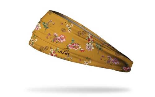 Image of JUNK Brands Big Bang Lite Floral Headband - Moisture-Wicking, Performance Fabric, Non-Slip, Sports Sweatband for Men & Women