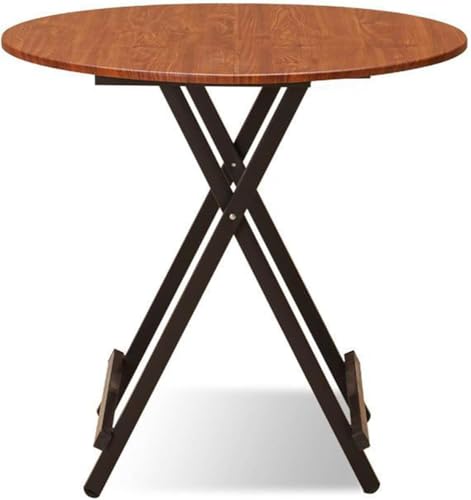 Mesa de comedor plegable, mesa de cocina de madera con hojas colgantes extensible y patas de metal para espacio pequeño