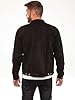 989Zé ENZO Mens Jacket Casual Classic Denim Regular Fit Western Style Trucker Coat EZJ391 BLACK L #1