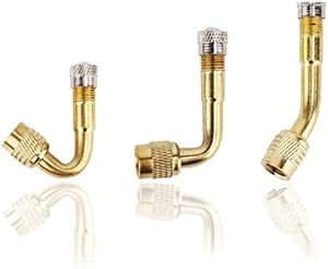 Patonu 3Pcs Tire Valve Extension Adapter, 45 Degree, 90 Degree, 135 Degree Tire Extension American Valve Adapter for Cars, Motorcycles, Bicycles, RVs and Recreational Vehicles