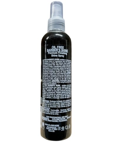 Bonfi Natural Oil Free Barber Shine Finishing Spray 8 Oz miniatura 2