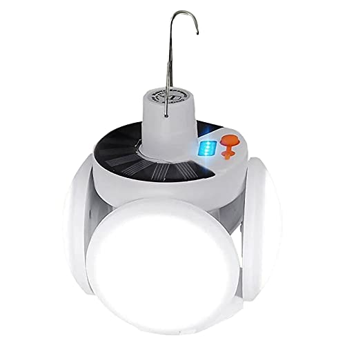 KPJSJ LED Solar Pandent Lights Pliant Football Light Suspension Pliante Ampoule avec Crochet pour Home Garage Party Decor Cover