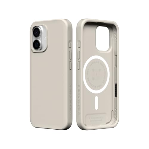 RhinoShield Coque Compatible MagSafe pour [iPhone 17] SolidX – Coque renforcée avec Absorption des Chocs, Fine et Minimaliste, Protection Contre Les Chutes aux Standards Militaires - Beige Coquillage