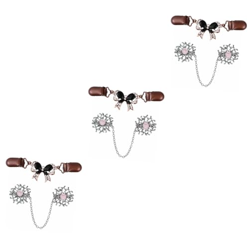 Pince à bec de canard en perles pour gilet femme élégant