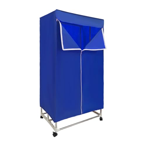 HHEMSTD Secadora plegable Secadora azul Norma de la UE Secadora de ropa pantalla táctil Secadora sin patrón para baño