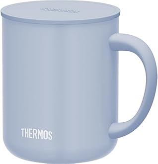 THERMOS JDG-452C ASB Stainless Steel Vacuum Insulated Mug, 15.9 fl oz (450 ml), Ash Blue