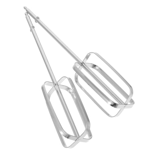 jojofuny 2 Piezas Accesorios para Batidora Eléctrica Batidores de Acero Inoxidable Multifuncionales para Batir Huevos y Amasar Masa Repuestos para Fuentes de Cocina Reutilizable