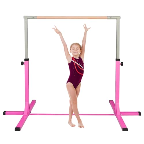 Youyijia Gymnastics Bar for Kids, Height Adjustable Gymnastics Horizontal Bar, Expandable Gymnastics...