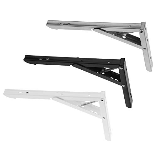 Edelstahlmarkenshop Klappbarer Regalträger 2er-Set Modell 295mm