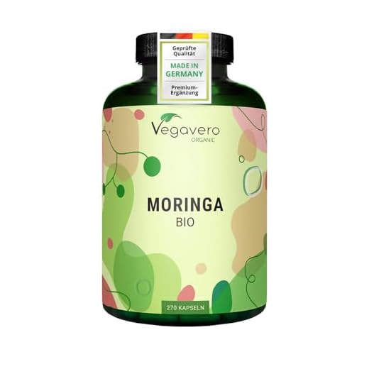 Bio Moringa Kapseln vegan 1800 mg/Tag - 270 Stück für 90 Tage ohne Zusätze - laborgeprüfte Moringa Oleifera Kapseln aus deutscher Produktion - Moringa Tabletten von Vegavero