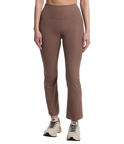 Prana Women's Luxara Rib Flare Crop, Carob