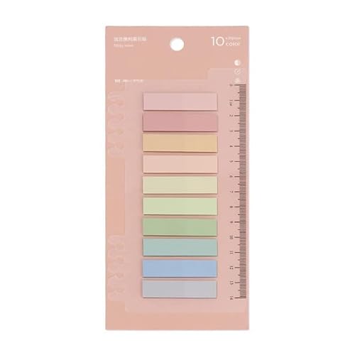 DEZIINE®1PCS Transparent Clear Sticky Notes Book Flags Tabs | Ruler Reminder Tabs for Page Markers or Book Reading Notes for Annotating Books Stickers(200TABS)