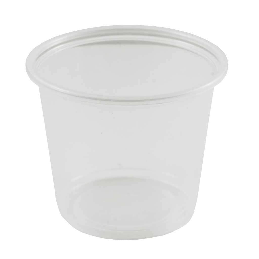 QNP Supplies [2500 Count 5.5oz Clear Plastic Disposable Portion Cups Only, Recyclable, Sauce, Samples, Jello, Souffle Cups