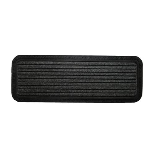 wyldy Anti Skid Polypropylene Natural Rubber Backed Molded Pattern Foot Long Step Stair Mat (Black 75x25 CM)
