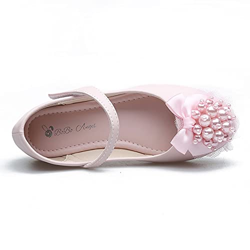 Girl's Mary Jane Ballerina Flat Wedding Party Flower Girl Princess Dress Shoes3