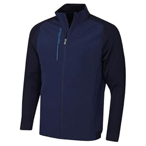 Oscar Jacobson Mens Highbank Lightweight Wind Resistant Golf Jacket