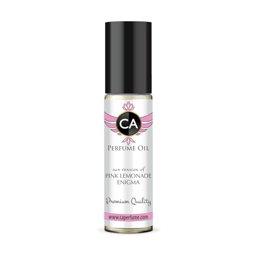 CA Perfume Originals Pink Lemonade Enigma Unisex Fragrance Oil Citrus Scent Long Lasting Perfumes for Women &amp; Men Travel Size TSA Ready Mini Parfum Body Oil Roll-on 0.33 Fl Oz 10ml