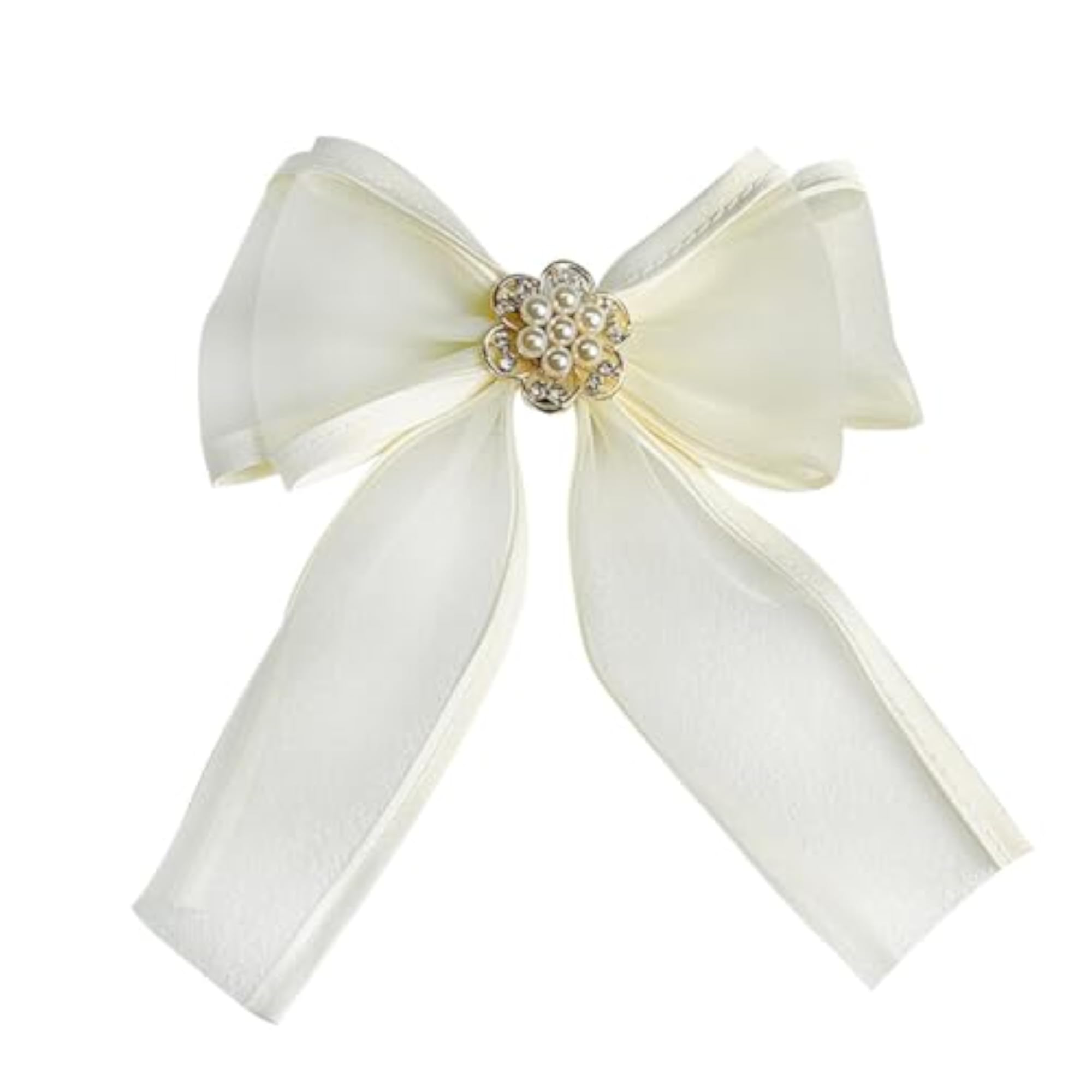 Gauze Ribbon Bow Tie Brooch, Fashionable Accessory