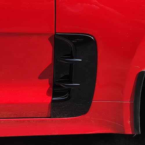 YOUTOOCAR Glossy Black Car Fender Side Vents Cover Compatible with KIA Stinger Accessories