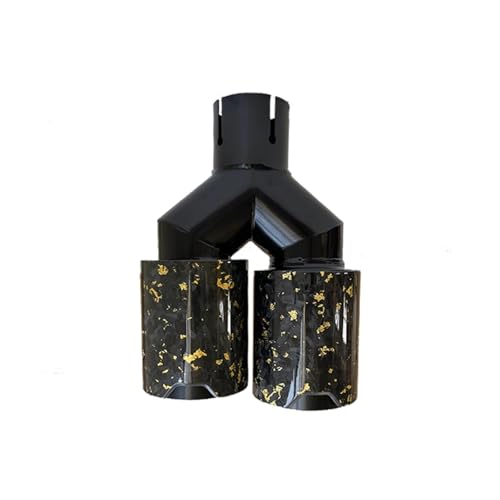 Embout d'échappement en carbone et feuille d'or 93mm pour sublimer votre auto