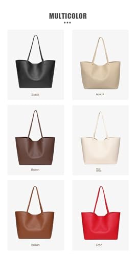 Ethical Vegan Leather Work Tote for Women - Convertible Top Handle & Shoulder Bag with Laptop Sleeve, Spacious Weekender3