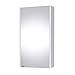 Produktbild Planetmöbel Spiegelschrank in Weiß, Badmöbel für Badezimmer oder Gäste WC, 4 Fächer, Soft-Close-Funktion