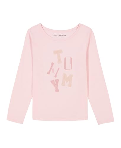 Image of Tommy Hilfiger Girls Long Sleeve Logo Graphic Crew Neck T-Shirt