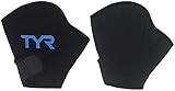 TYR Aquatic Resist Gloves, Medium, Black/Blue