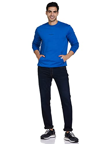 Image of Amazon Brand - Symbol Men Cotton Rich Light Weight Crew Neck Sweatshirt (Regular Fit)