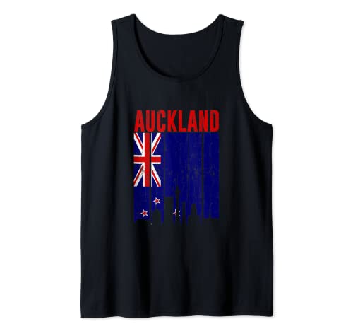 Auckland NZ Skyline Tank Top for Tourists & Backpackers