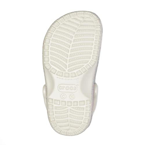 CROCS Classic Glitter Clog K - Oyster - C13 , 205441-159-C13, Kids Unisex , Oyster , C13