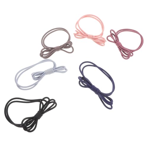 NULYLU 6�� ���傤���т̔����� hair tie �w�A�^�C hairband hair band �X�g���b�`�w�A�����O �L�k���̂���w�A�S�� �����̔��̃l�N�^�C