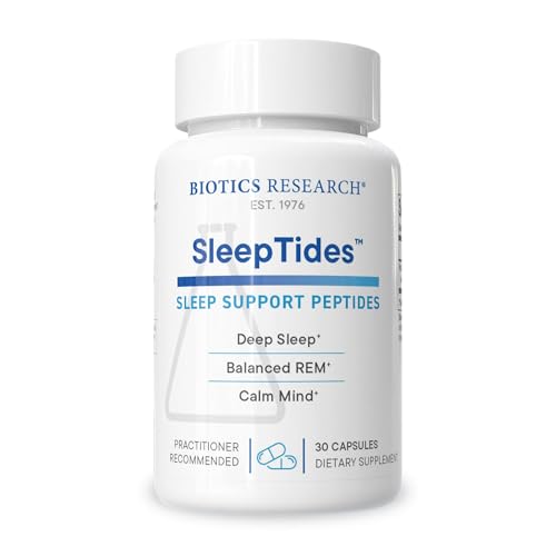 BIOTICS RESEARCH SleepTides™ Plant Peptide Sleep Support for Deep & REM Sleep, 30 Caps