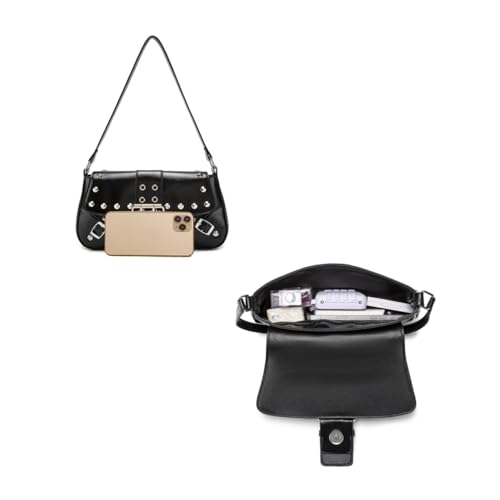 Image of Women's Shoulder Bag Y2K Purses 90s Studded Rivet Punk Handbag,Summer Purses