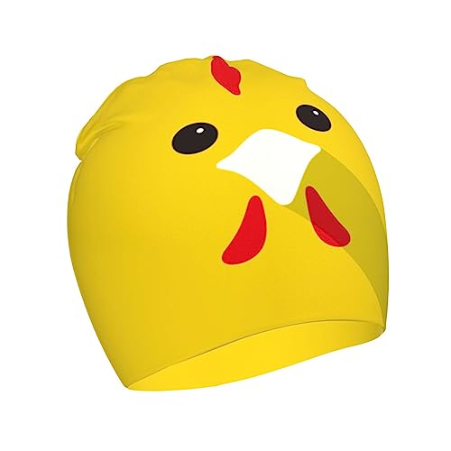 Rqzwdq Cute Chicken Kids Beanie Hats Warm Knit Beanie Cap Skull Caps Gifts Decor for Boys Girls White