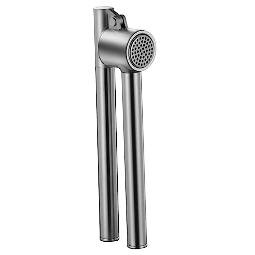 ABOOFAN Long Handle Garlic Presser Ergonomic Hand Press Garlic Crusher for Kitchen Compact Design for Easy Use and Cleaning for Mincing Garlic and Ginger