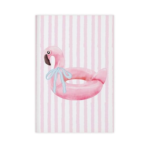 Poster flamant rose sur toile : réveillez un mur blanc triste