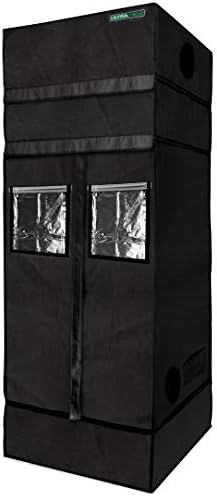 Ultra Yield 36"x36"x84" + 12" Extension Grow Tent - 1680D Mylar Professional Indoor Growing Tents - Use for Hydroponics Growing System - 3x3